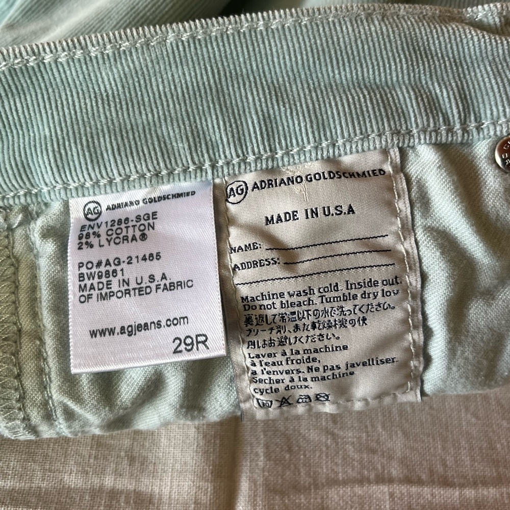 AG the Stevie Slim Straight Jeans 29R - Picture 11 of 13